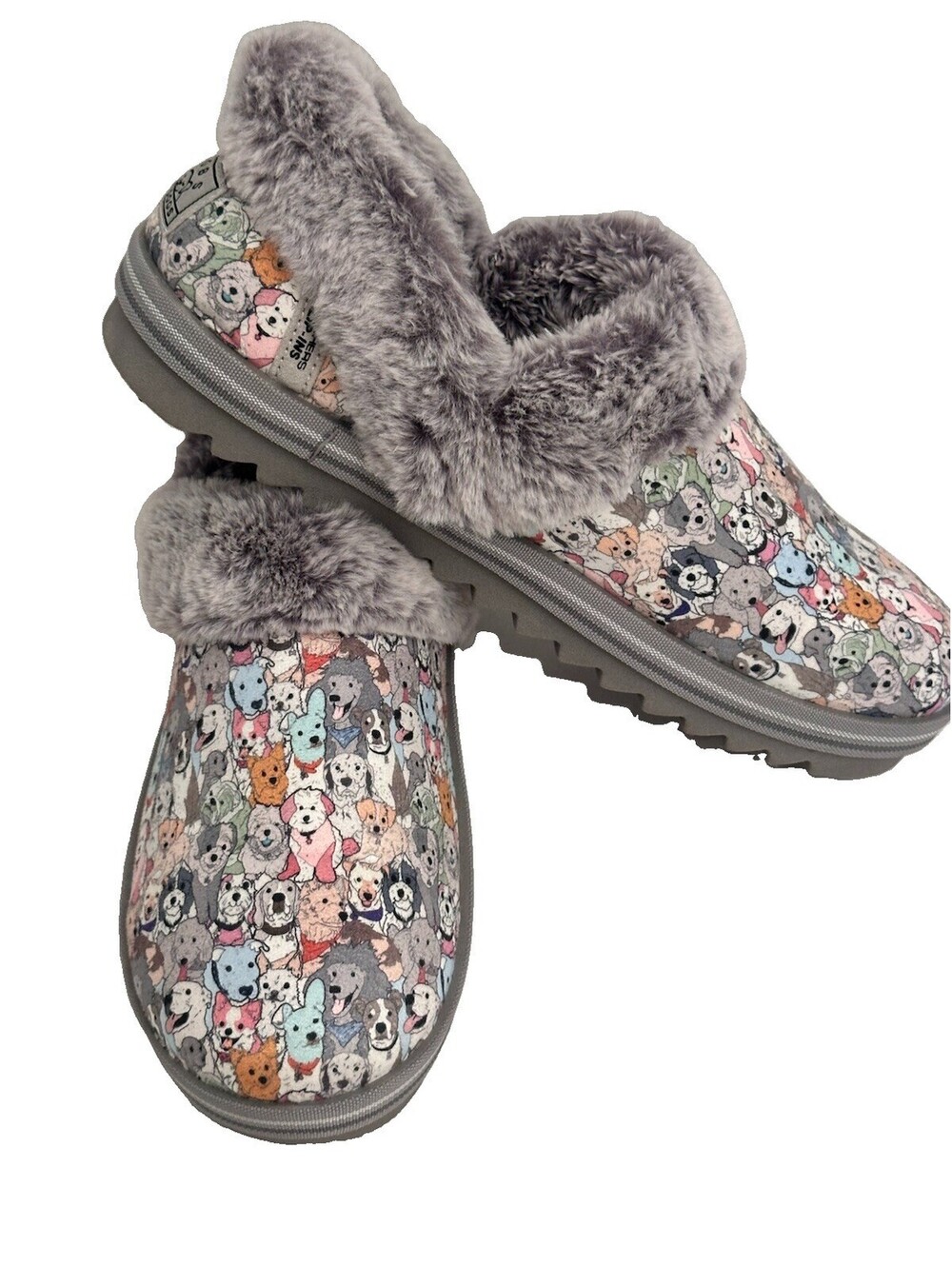 Skechers Bobs Women's Too Cozy Memory Foam Dog Puppy Slipper Size 8
